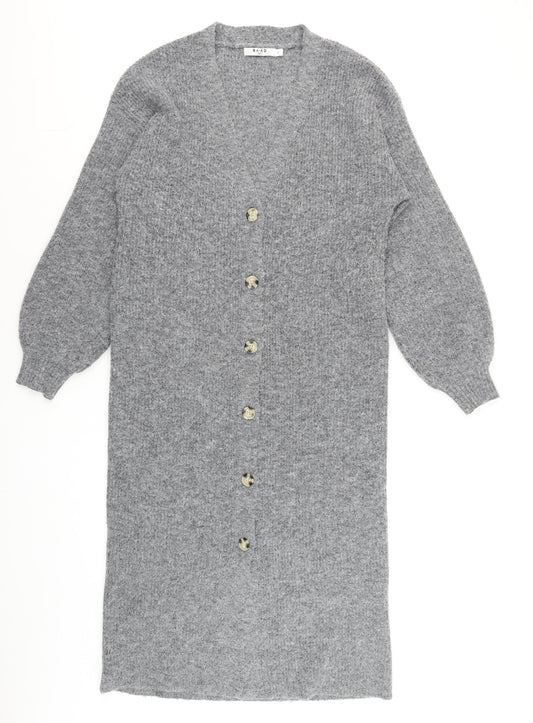Womens UK Size S NA-KD Grey Cardigan Jumper