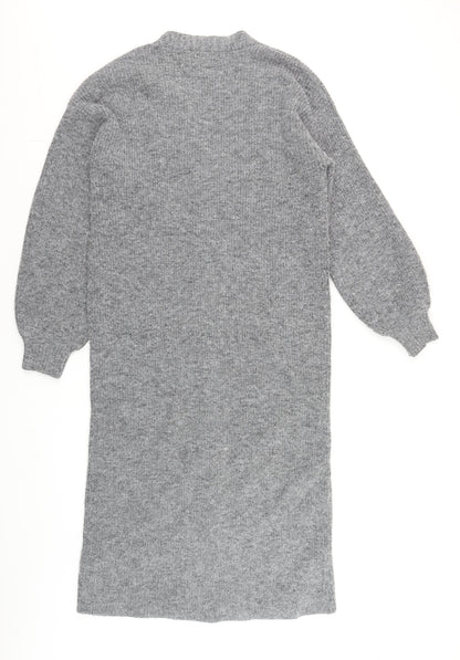 Womens UK Size S NA-KD Grey Cardigan Jumper