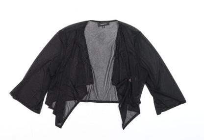 Womens UK Size XL R&M Richards Black Kimono Blouse