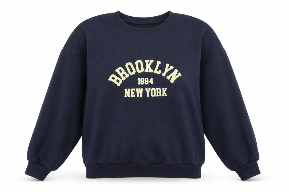 DAZY Women's Black Brooklyn New York Pullover Sweatshirt Size M