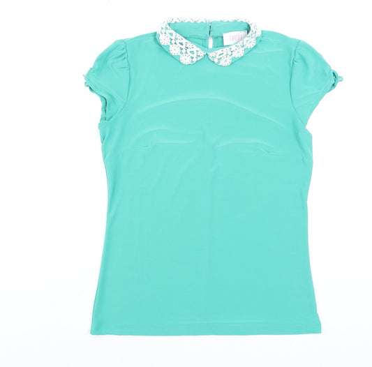 Womens UK Size M Savida Green Classic Blouse