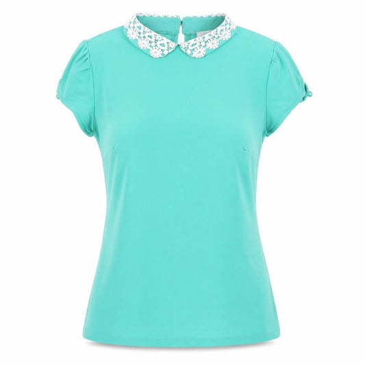 Womens UK Size M Savida Green Classic Blouse