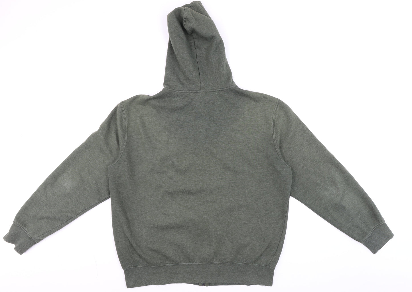 Mens UK Size M H&M Green Full Zip Hoodie
