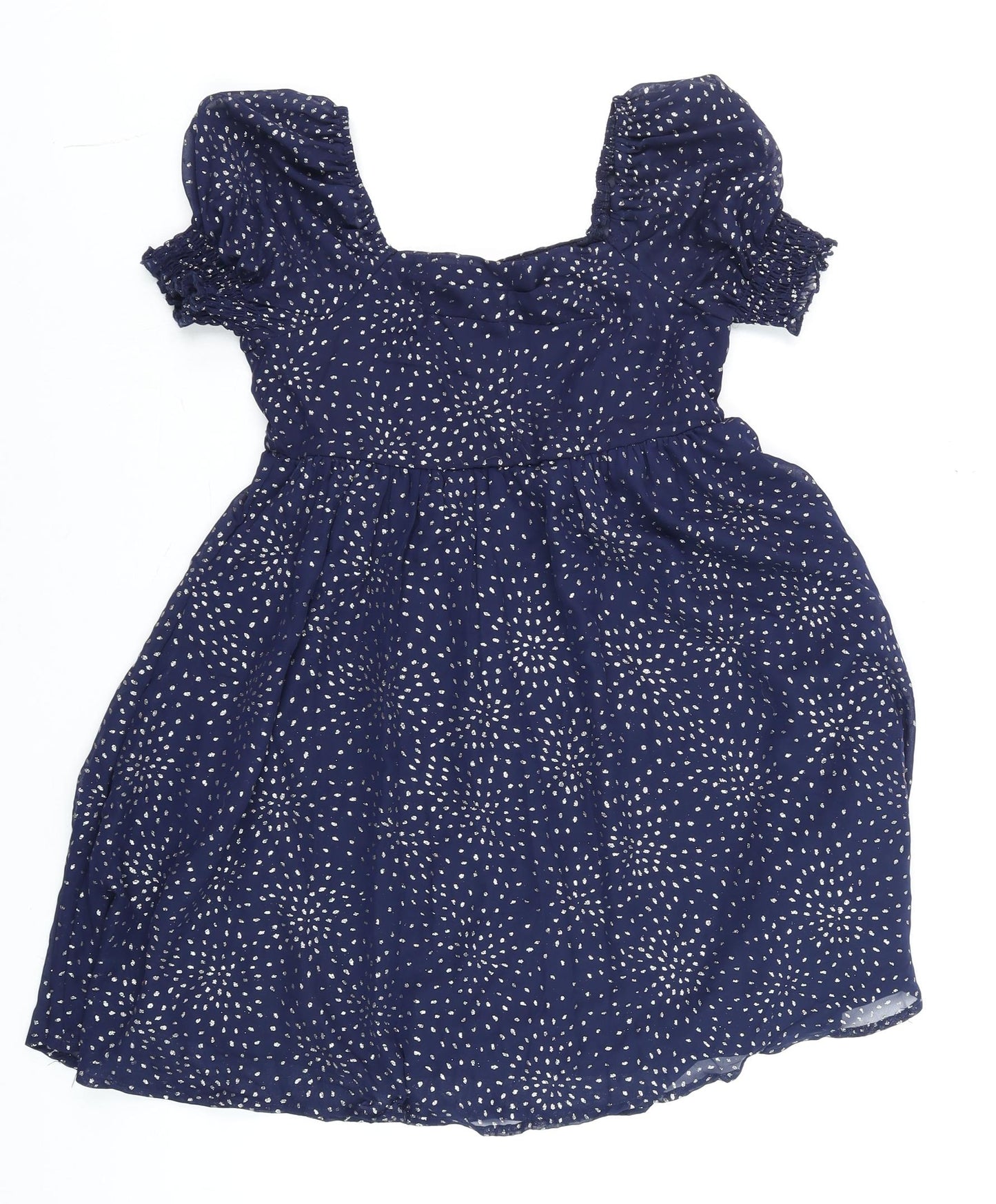Teens UK Size 10 Trixxi Girl Blue Tunic Blouse