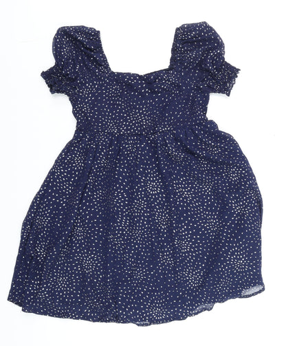 Teens UK Size 10 Trixxi Girl Blue Tunic Blouse