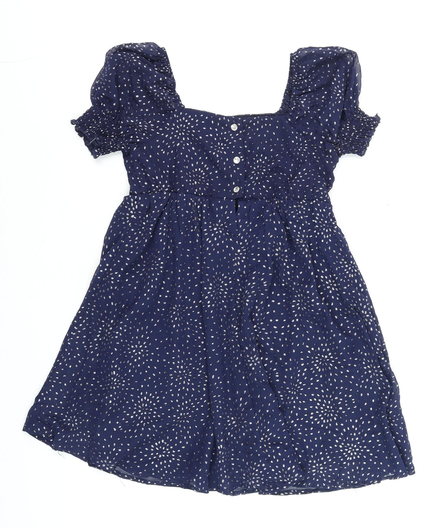 Teens UK Size 10 Trixxi Girl Blue Tunic Blouse