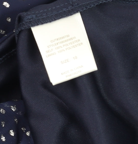 Teens UK Size 10 Trixxi Girl Blue Tunic Blouse