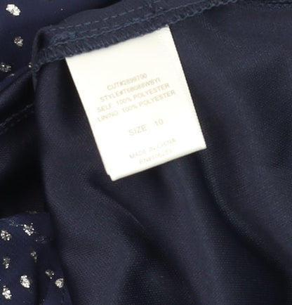 Teens UK Size 10 Trixxi Girl Blue Tunic Blouse