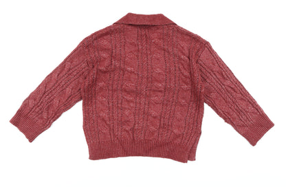 Womens UK Size XS Gallery Red Pullover Jumper