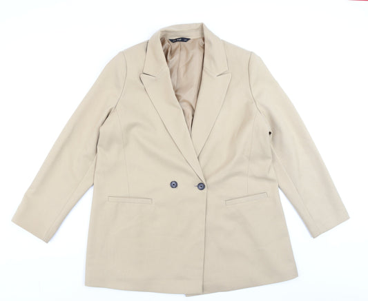 Womens UK Size 16 F&F Regular Beige Blazer