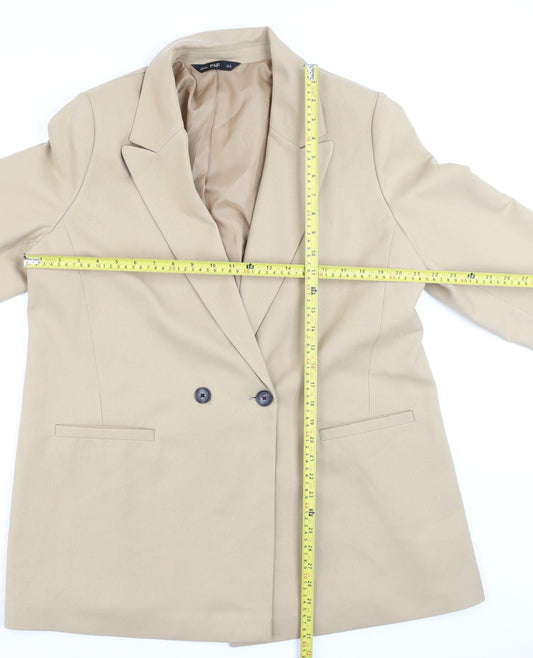 Womens UK Size 16 F&F Regular Beige Blazer
