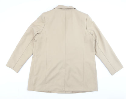 Womens UK Size 16 F&F Regular Beige Blazer
