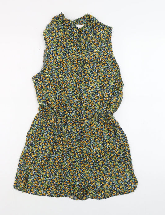 Womens UK Size M FOREVER 21 One-Piece Multicoloured Playsuit