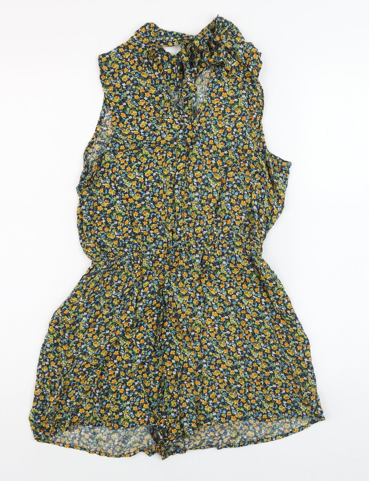 Womens UK Size M FOREVER 21 One-Piece Multicoloured Playsuit