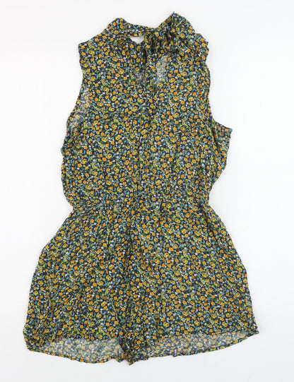 Womens UK Size M FOREVER 21 One-Piece Multicoloured Playsuit