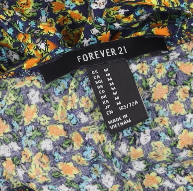 Womens UK Size M FOREVER 21 One-Piece Multicoloured Playsuit