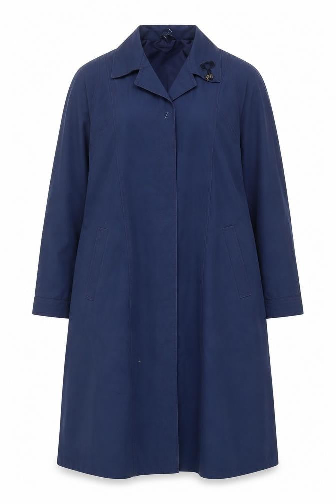Womens UK Size 14 Jan Robert Blue Trench Coat