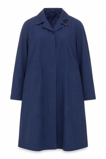 Womens UK Size 14 Jan Robert Blue Trench Coat