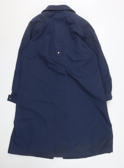 Womens UK Size 14 Jan Robert Blue Trench Coat