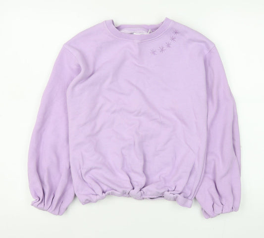 Womens UK Size XS Leigh Tucker Willow Purple Pullover Sweatshirt