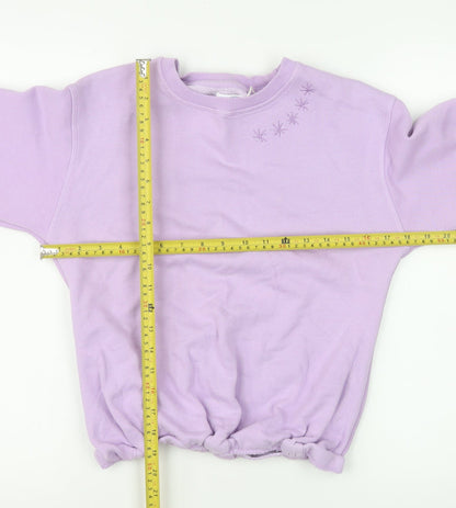 Womens UK Size XS Leigh Tucker Willow Purple Pullover Sweatshirt