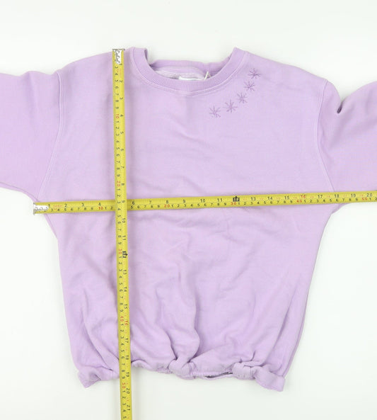 Womens UK Size XS Leigh Tucker Willow Purple Pullover Sweatshirt