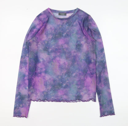 Girls UK Size 12-13 Years Primark Purple Basic T-Shirt