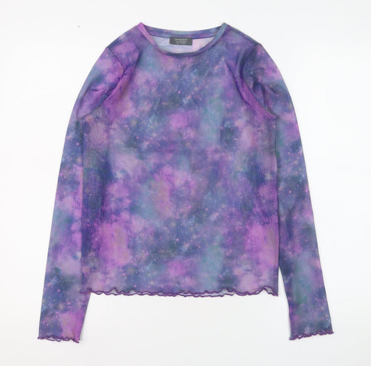 Girls UK Size 12-13 Years Primark Purple Basic T-Shirt
