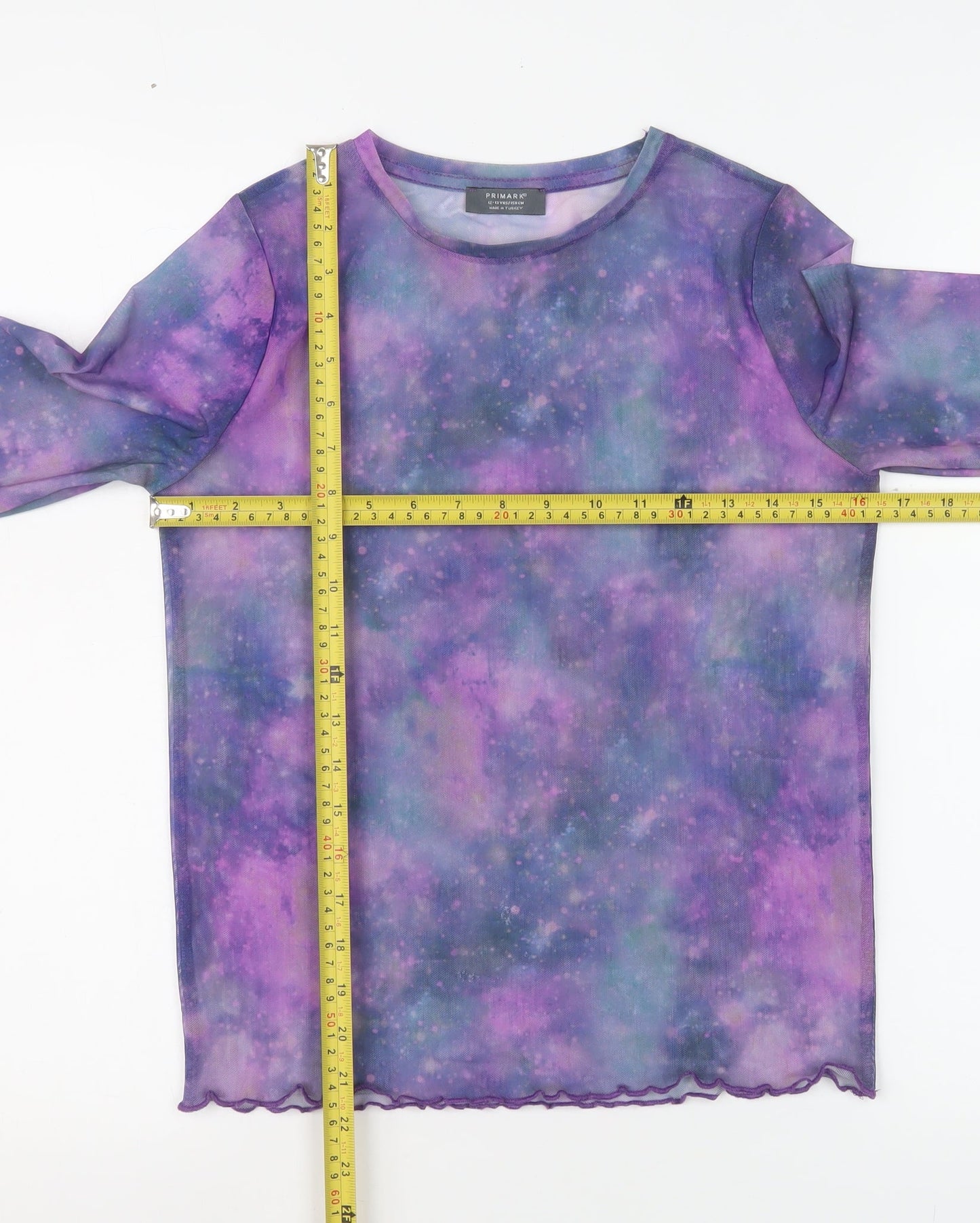 Girls UK Size 12-13 Years Primark Purple Basic T-Shirt