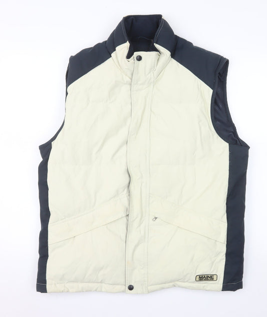 Mens UK Size S Maine New England Beige Bodywarmer