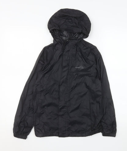 Girls UK Size 9-10 Years Freedom Trail Black Rain Coat