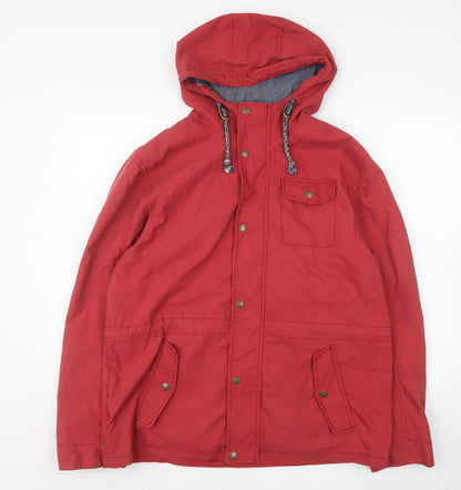 Mens UK Size L Jasper Conran Red Parka Coat