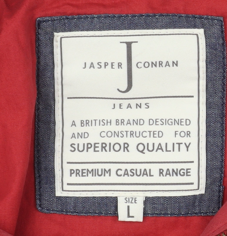 Mens UK Size L Jasper Conran Red Parka Coat