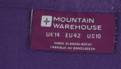 Womens UK Size 14 Mountain Warehouse Purple Pullover Sweatshirt