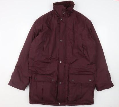 Mens UK Size M BHS Red Parka Coat