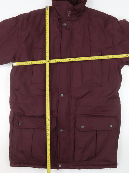 Mens UK Size M BHS Red Parka Coat