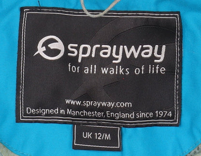 Womens UK Size 12 Sprayway Green Rain Coat