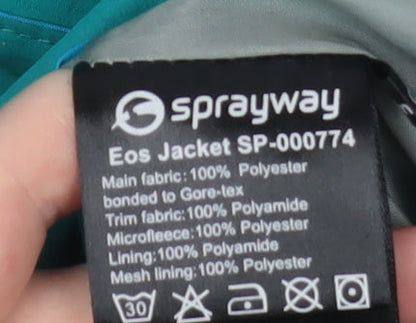 Womens UK Size 12 Sprayway Green Rain Coat