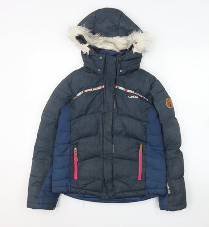 Girls UK Size 12 Years Wedze Blue Puffer Jacket
