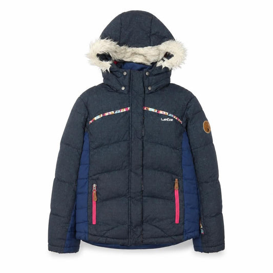 Girls UK Size 12 Years Wedze Blue Puffer Jacket