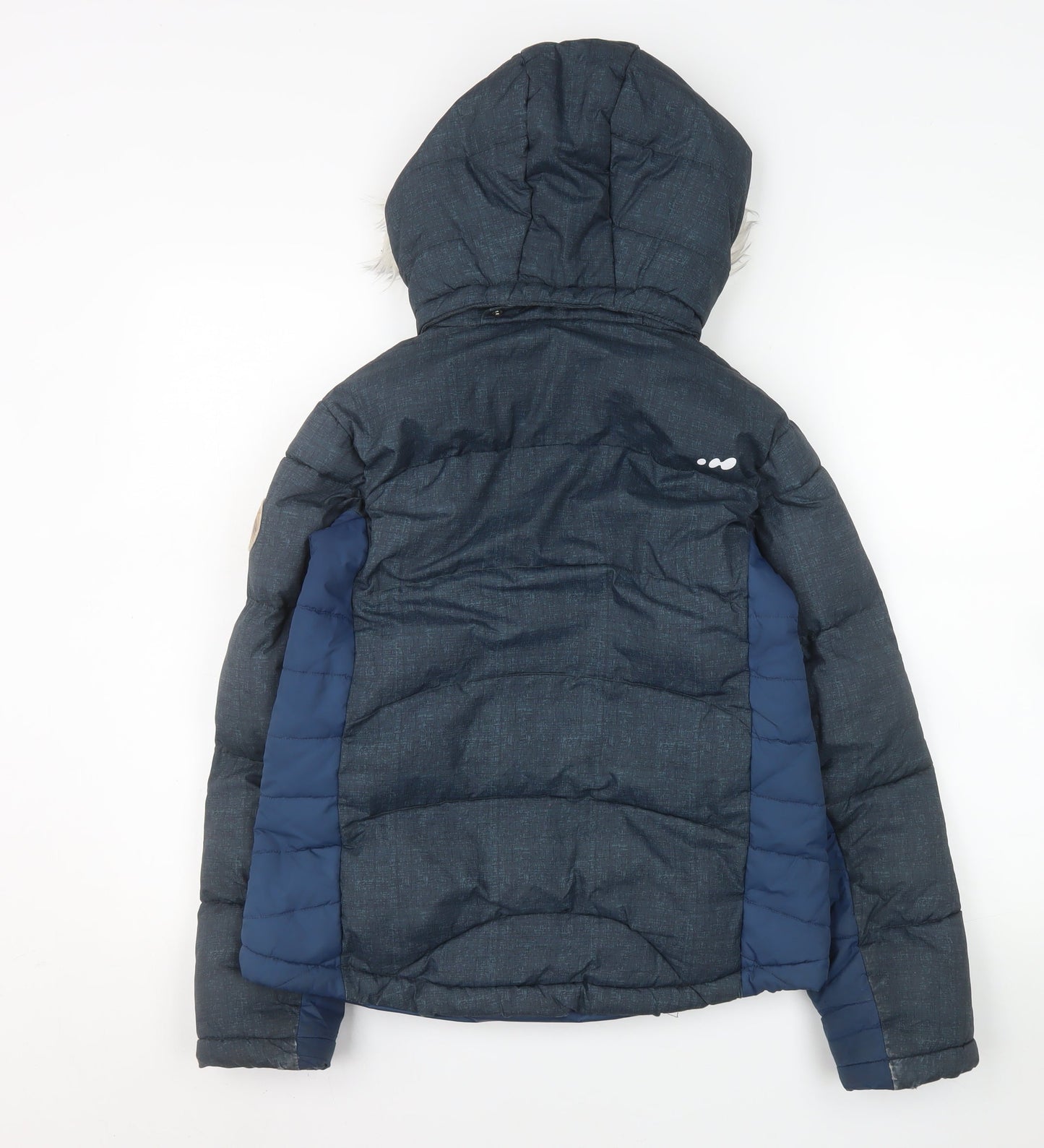 Girls UK Size 12 Years Wedze Blue Puffer Jacket