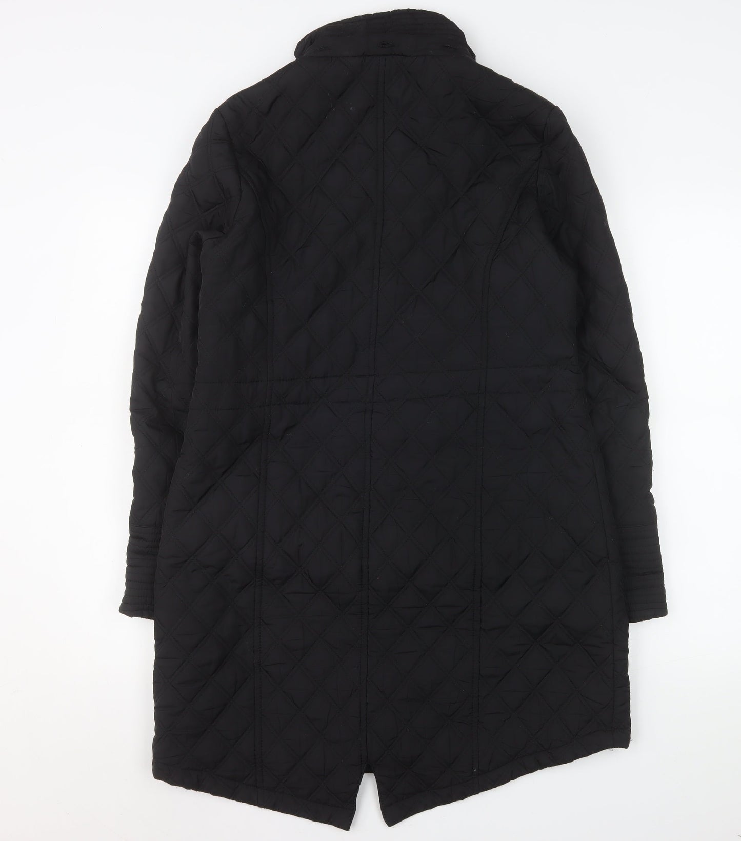 Womens UK Size 10 TU Black Quilted Coat