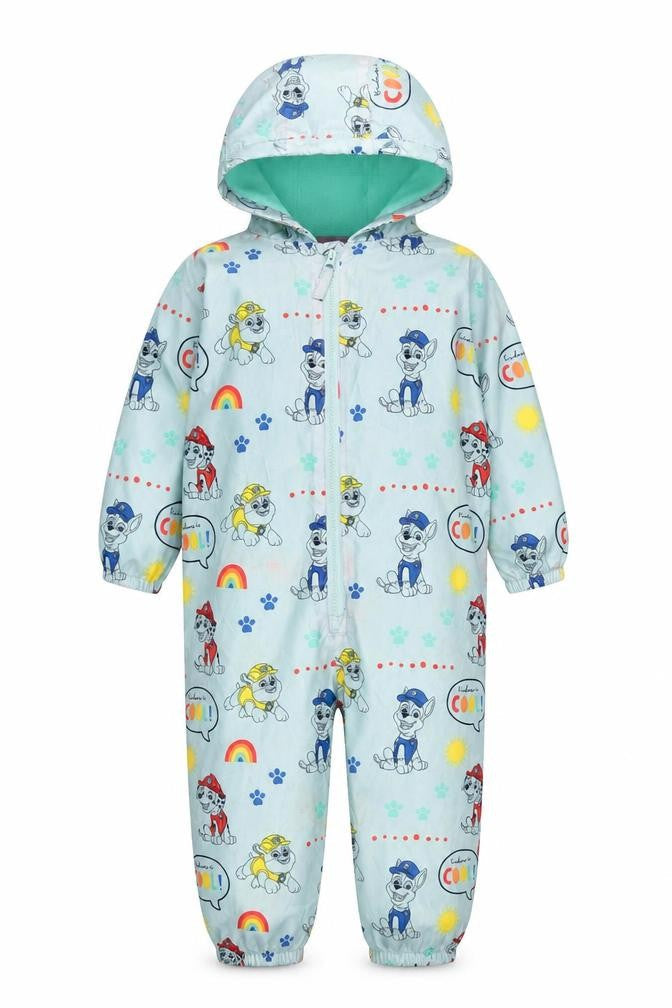 George Boys Blue Paw Patrol Hooded Snowsuit 3-4 Years Lined Full Zip