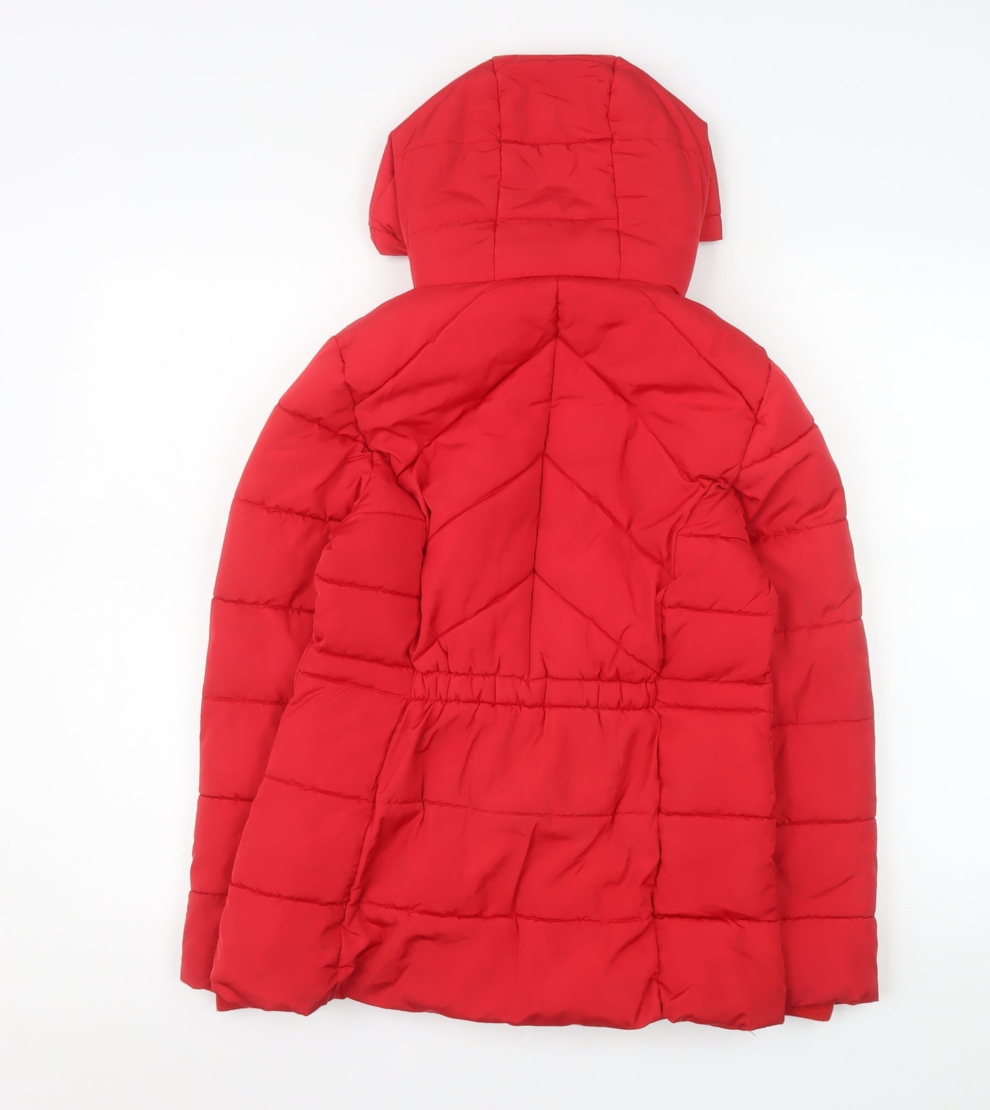 Girls UK Size 11-12 Years George Red Puffer Jacket