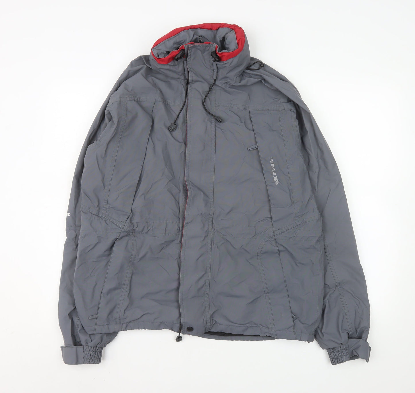 Mens UK Size S Trespass Grey Rain Coat