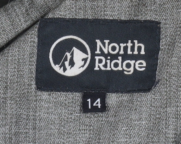 Womens UK Size 14 North Ridge Grey Parka Coat