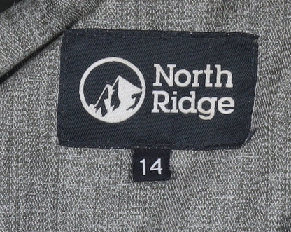 Womens UK Size 14 North Ridge Grey Parka Coat