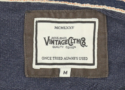 Mens UK Size M JACK & JONES Blue Basic Jacket