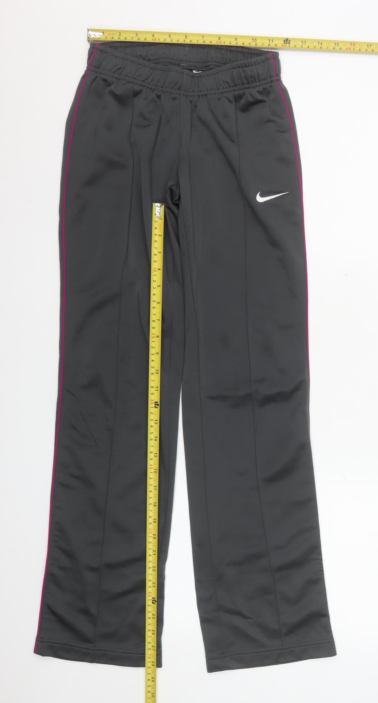 Womens UK Size XS Nike Regular Fit Track Pants Black Trousers