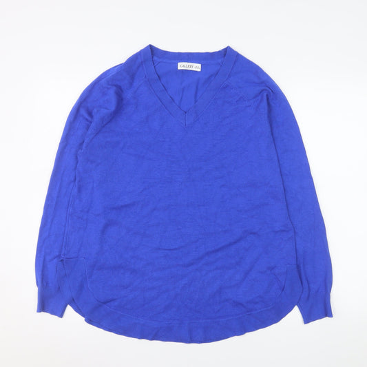 Mens UK Size M Gallery Blue Pullover Jumper